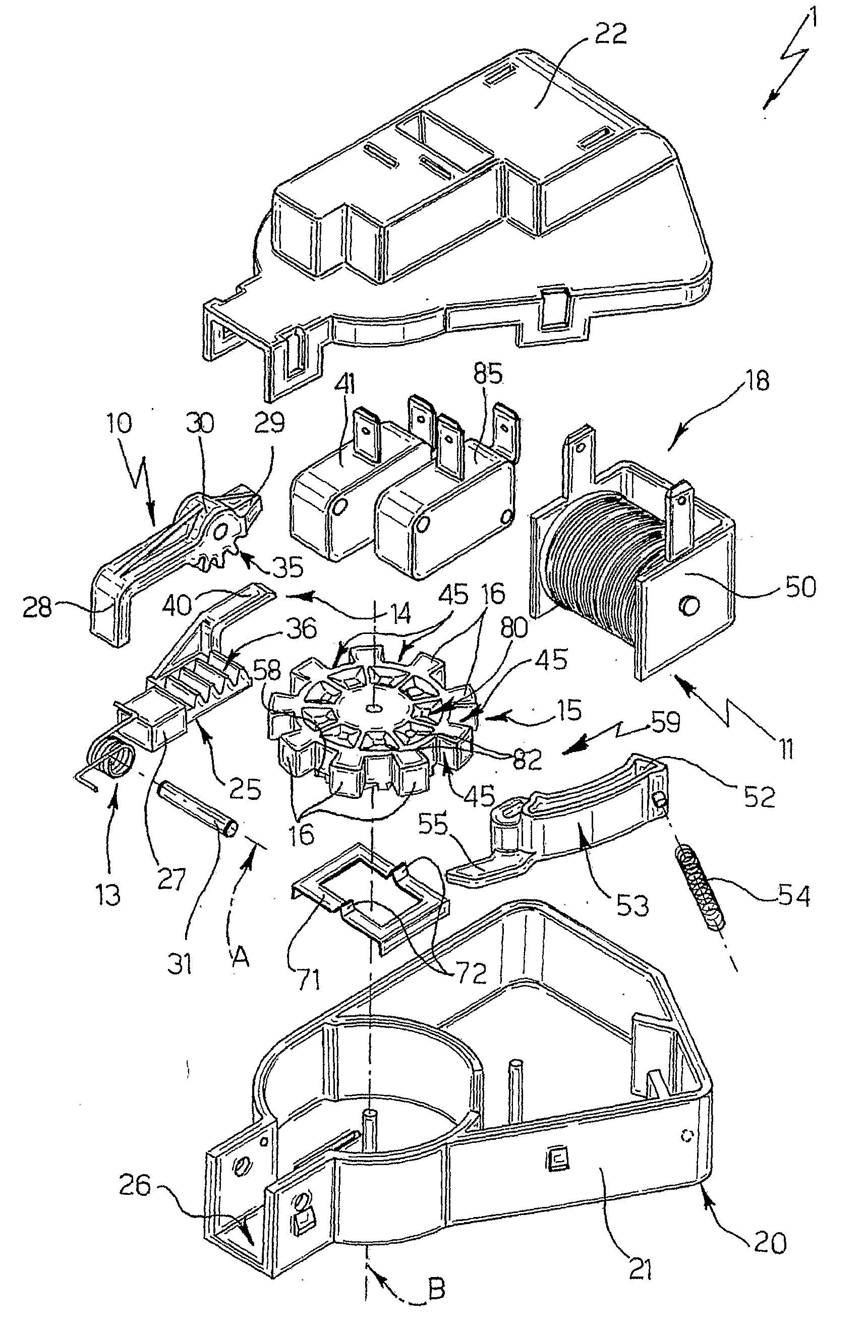 Blocking Device For the Door of a Pyrolitic Oven