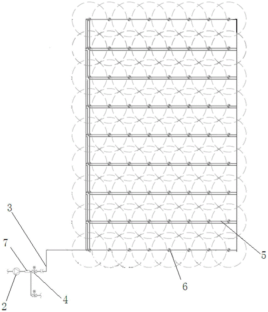 A field humidifying device for inducing wheat scab and its application method