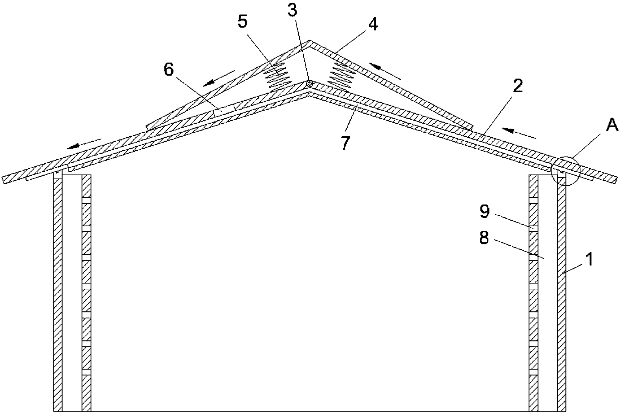 Simple house with wind-resistant function