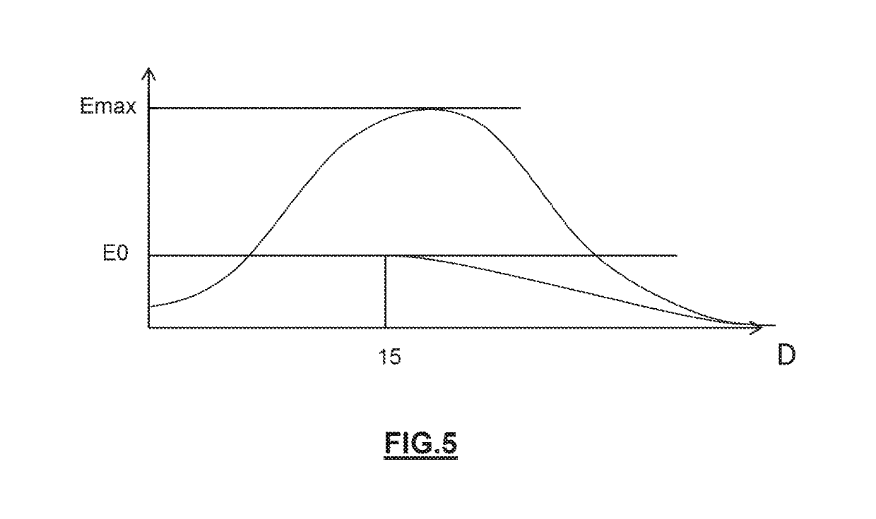 Vehicle lighting device with presentation of driving assistance information