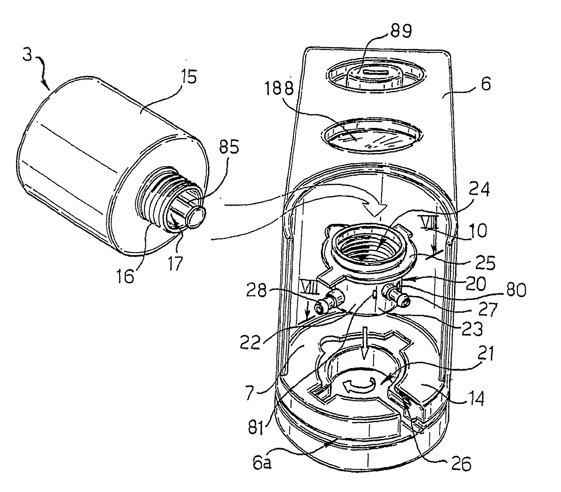 Automatic kit, with a selector valve, for repairing and inflating inflatable articles