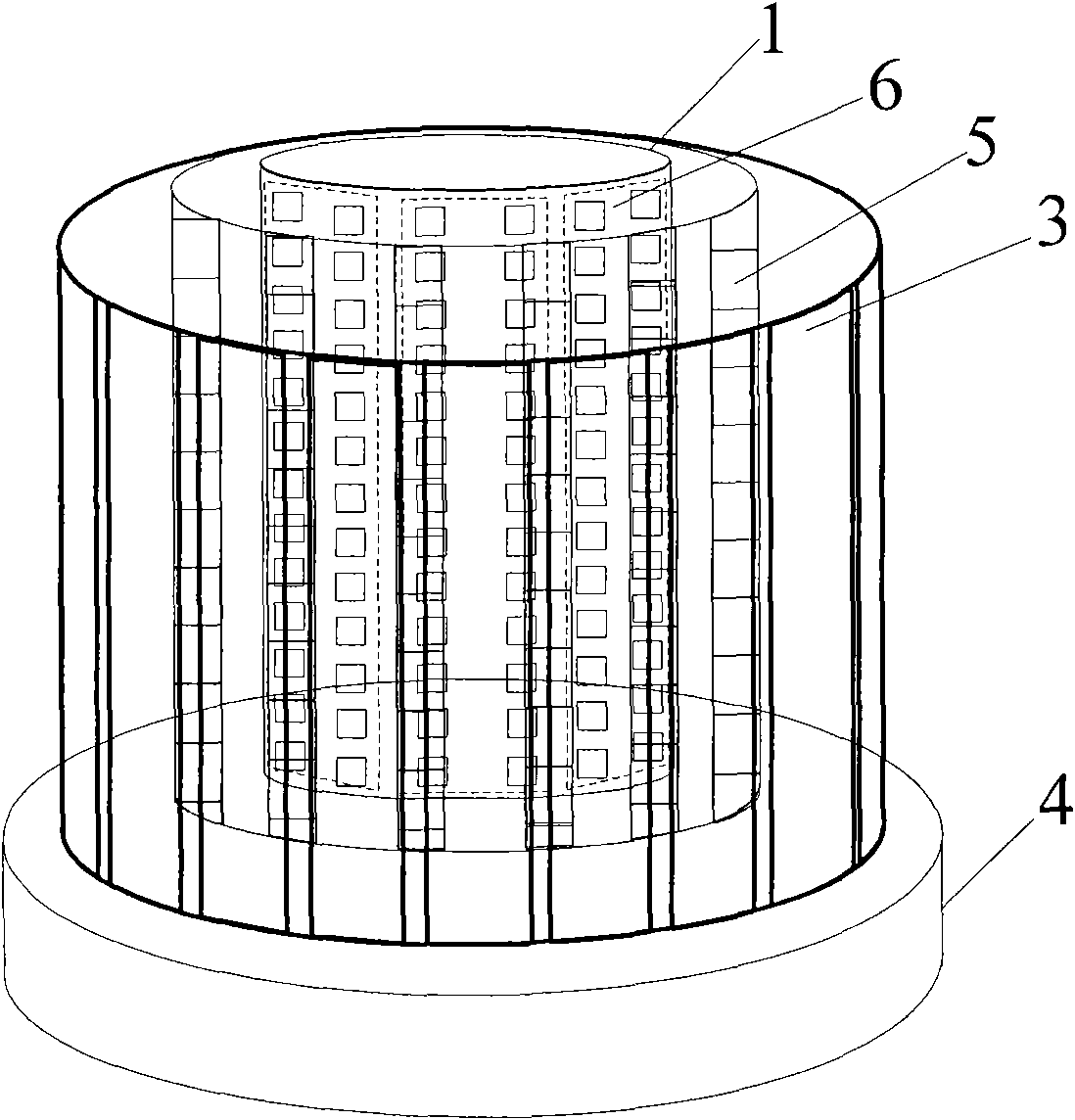 Pitching multi-view-based panorama viewing field three-dimensional display device