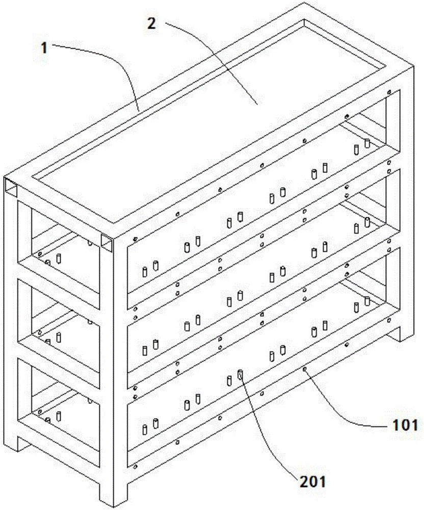 A tool for placing air storage tanks in passenger cars