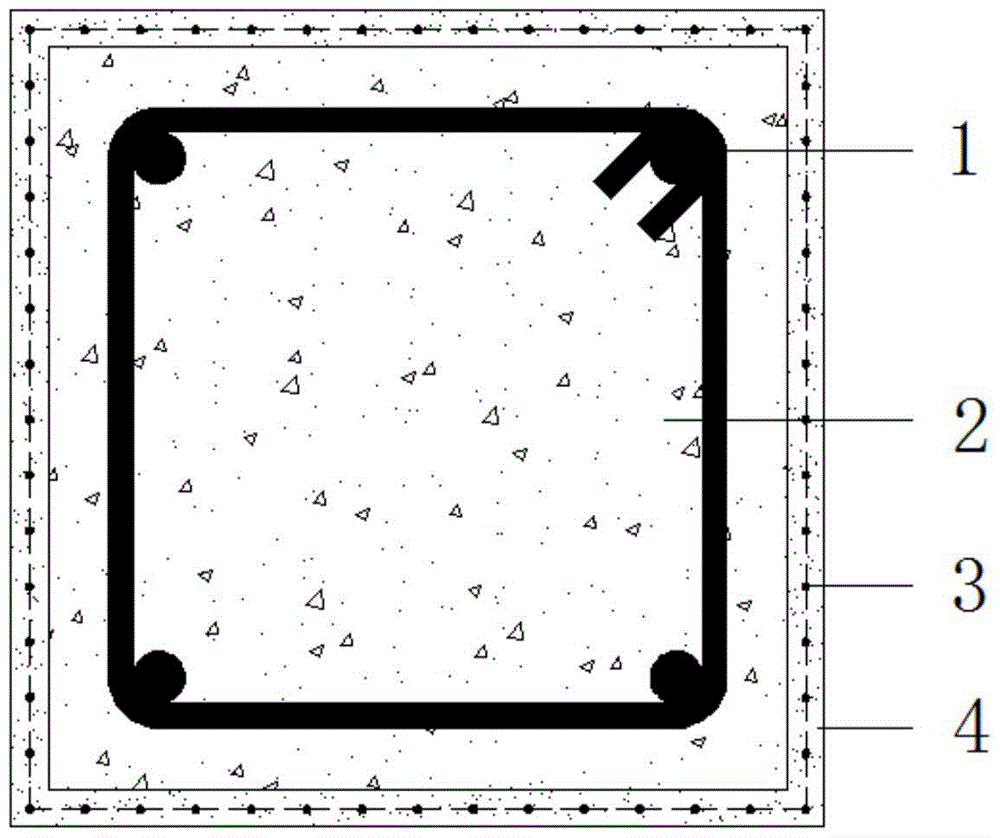 A TRC-reinforced square column method for improving the bonding of fiber woven mesh and fine concrete