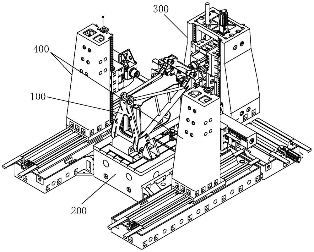 Tower crane upper support machining center