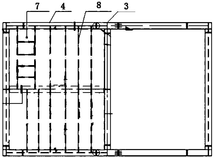An air separation cold box panel enclosure structure