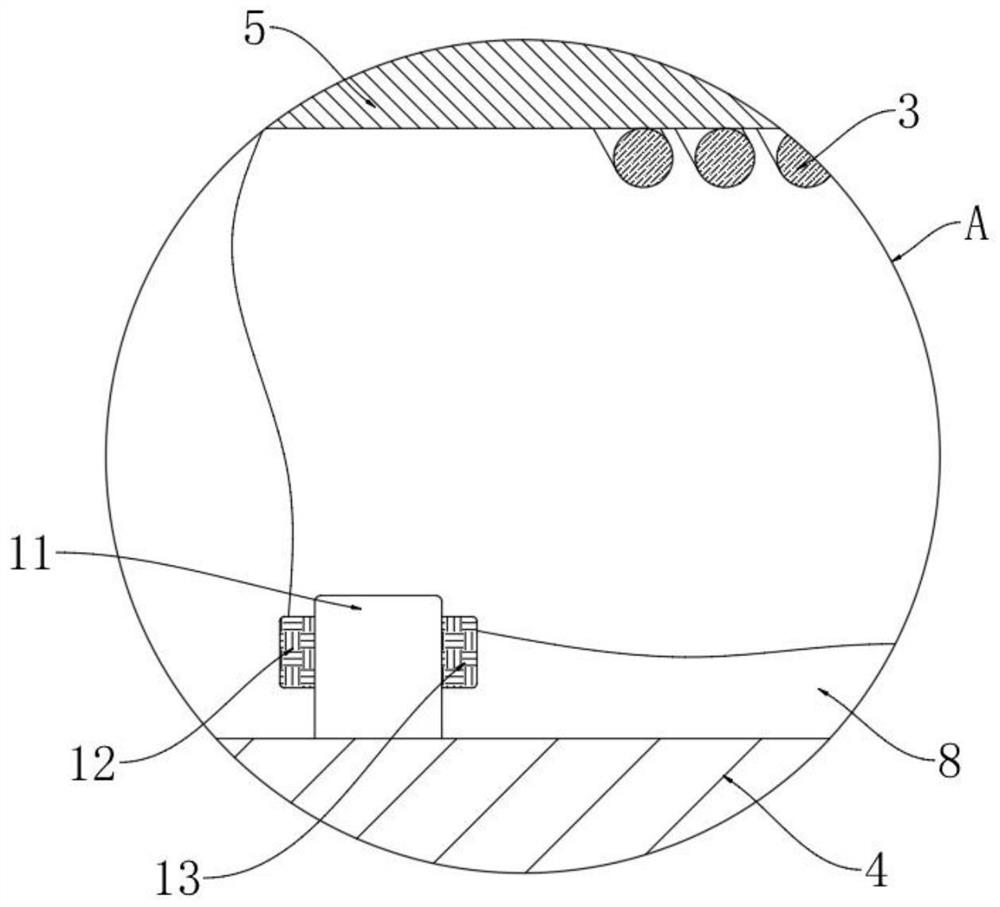 Protection pipe sleeve for water-passing power cable