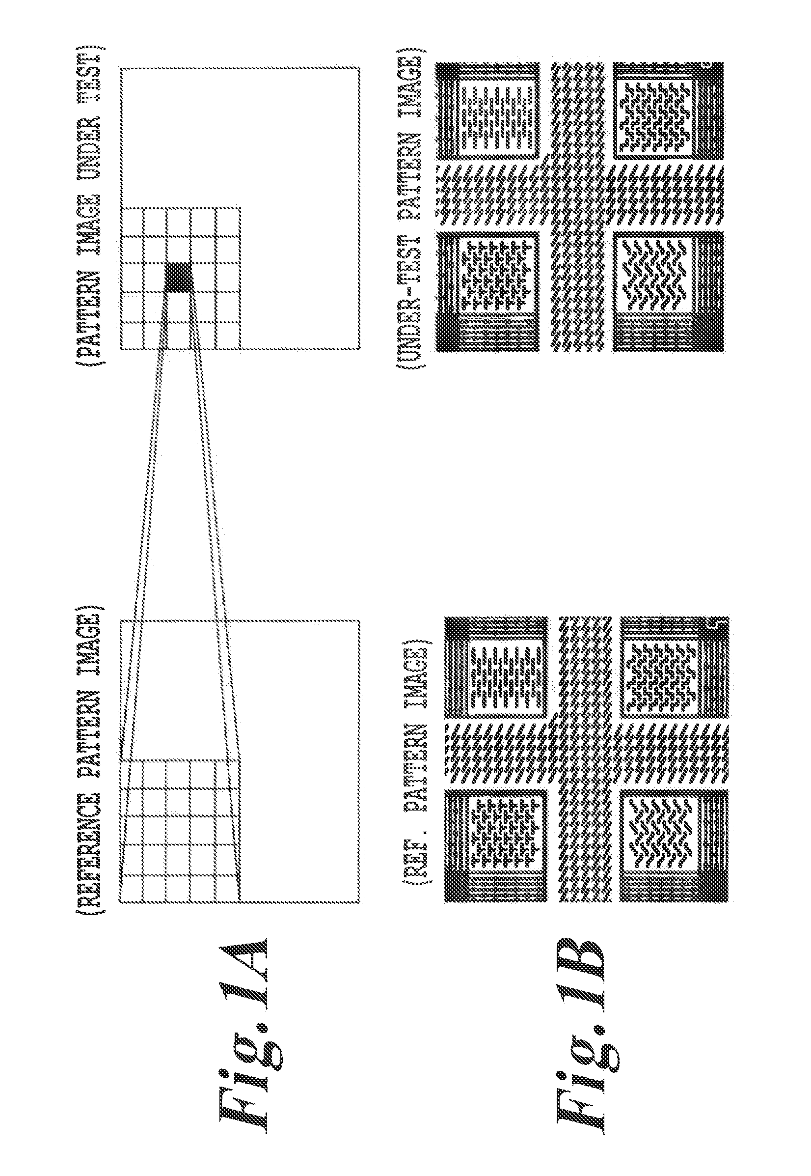 Image density-adapted automatic mode switchable pattern correction scheme for workpiece inspection
