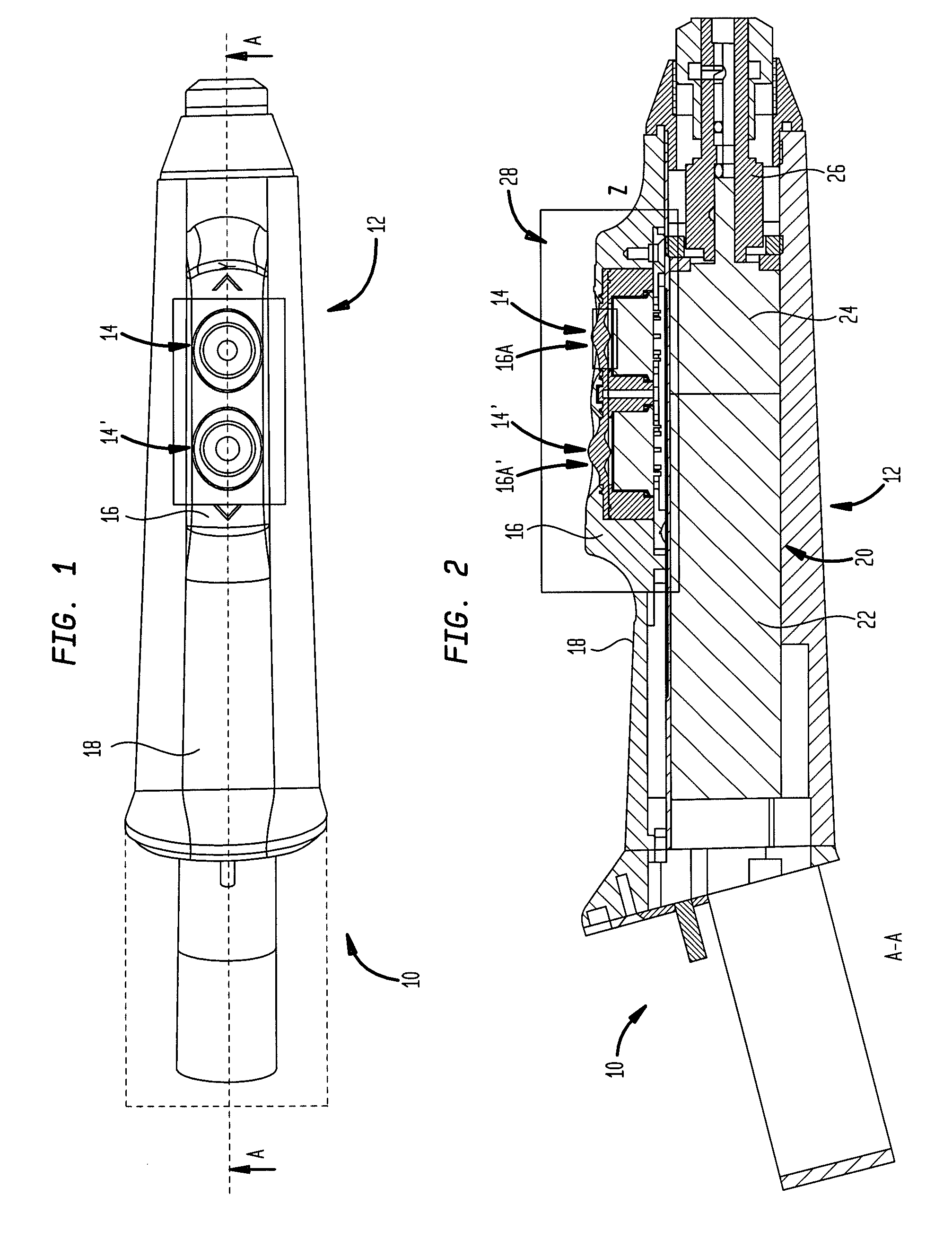 Surgical power tool and actuation assembly therefor
