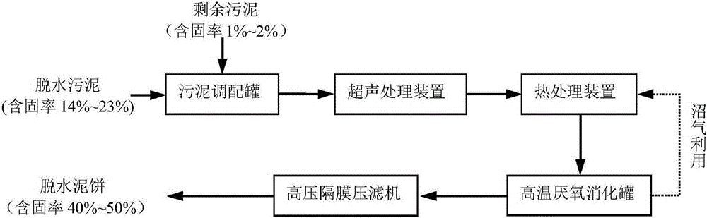 A kind of advanced treatment method of excess sludge