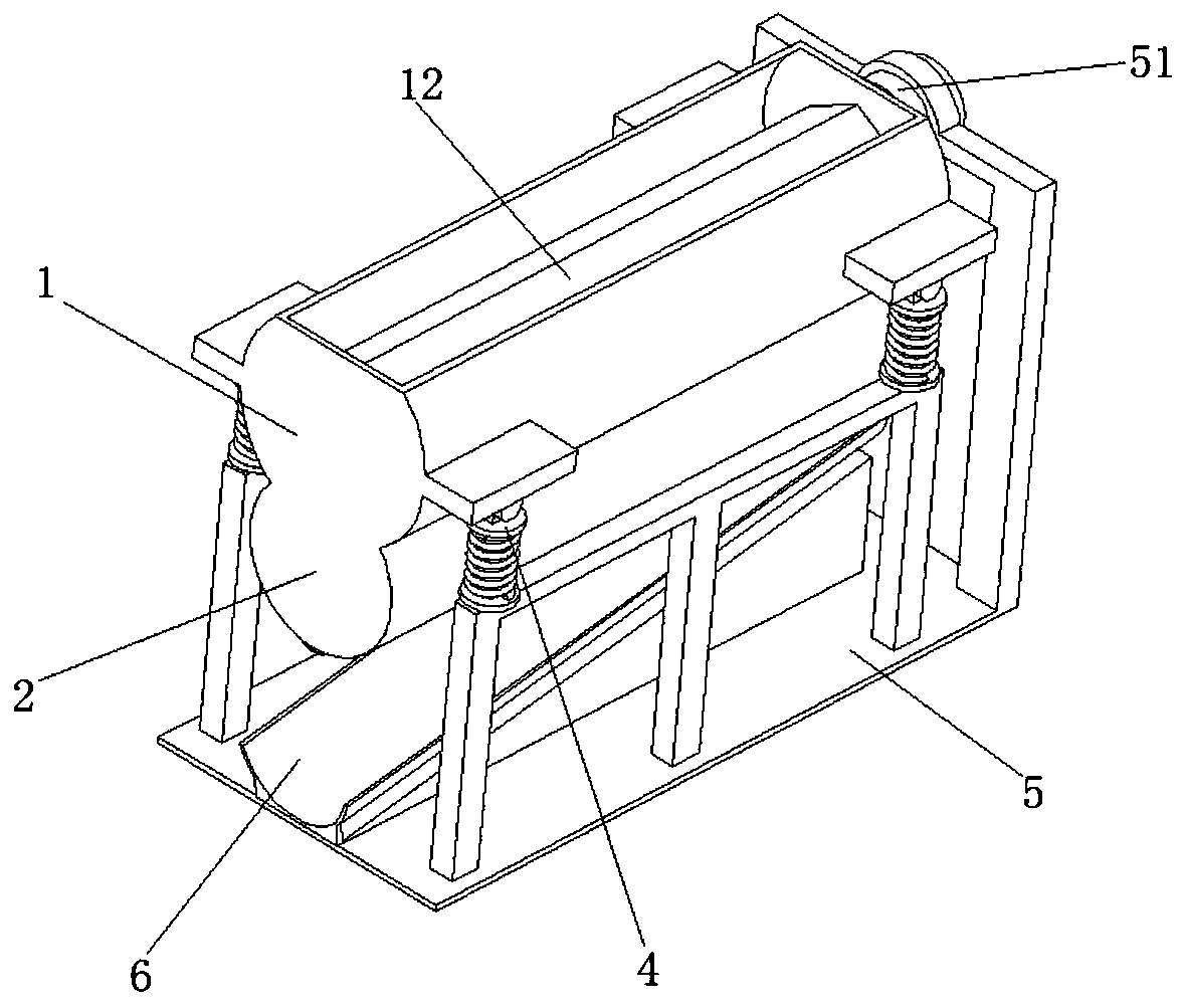 Screening and magnetic separation treatment method for casting raw material sand