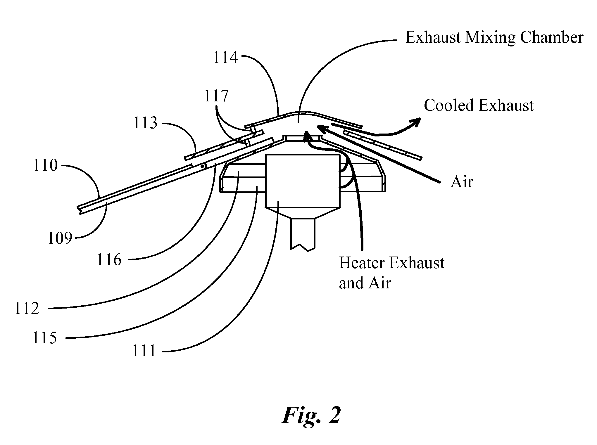 Radiant heating umbrella