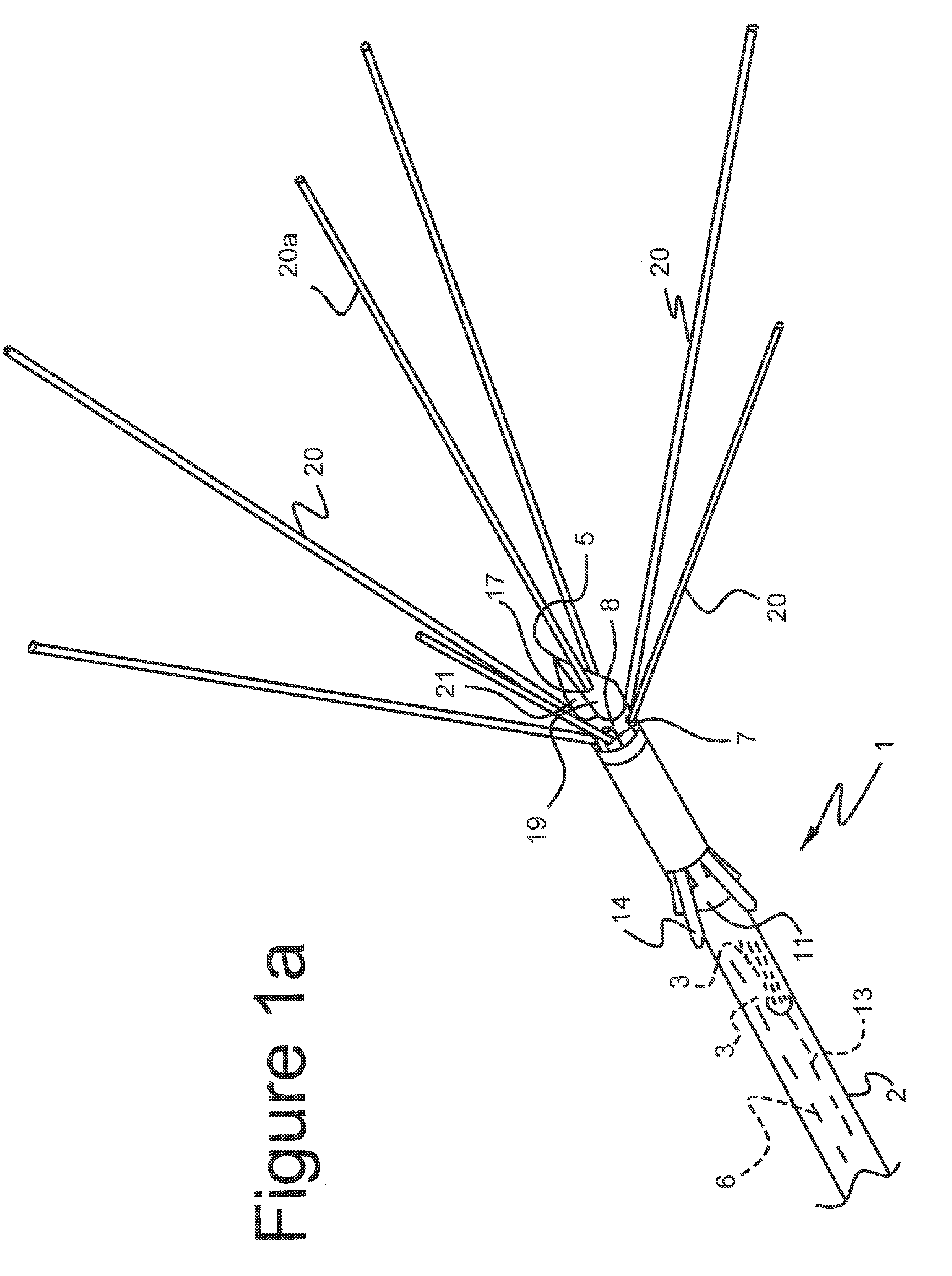 User interface and navigational tool for remote control of an anchored RF ablation device for destruction of tissue masses