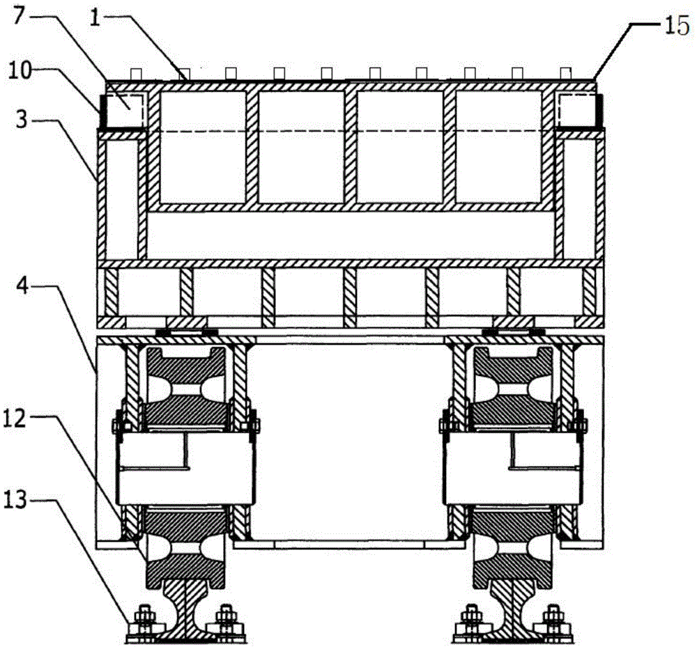 Capsule trolley jacking device