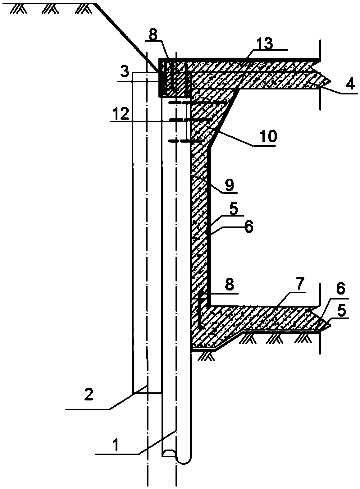 Support and pipe rack structure integrated system and construction method