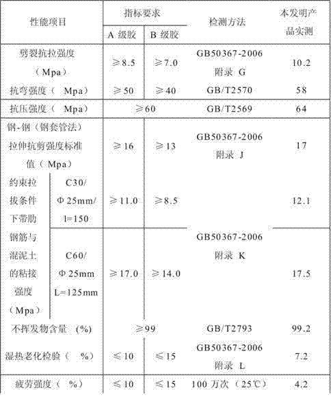 Anchoring adhesive and preparation process thereof