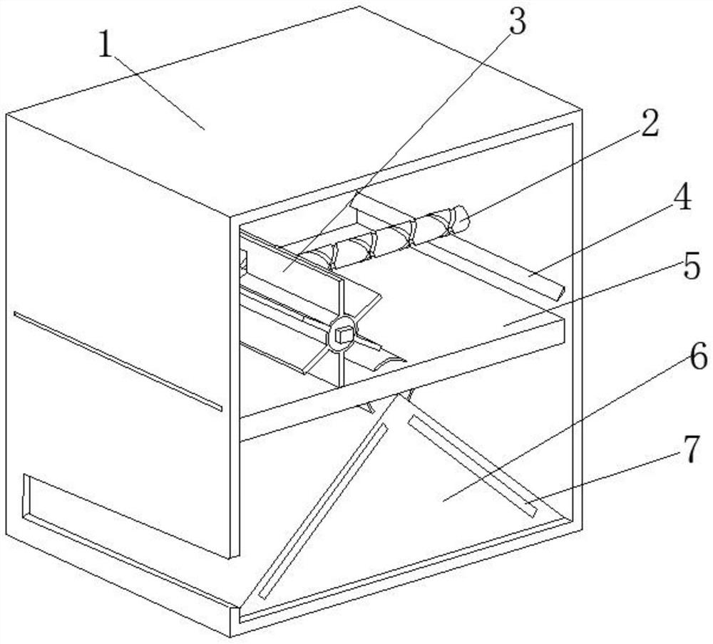 Impurity filtering device for water treatment agent production