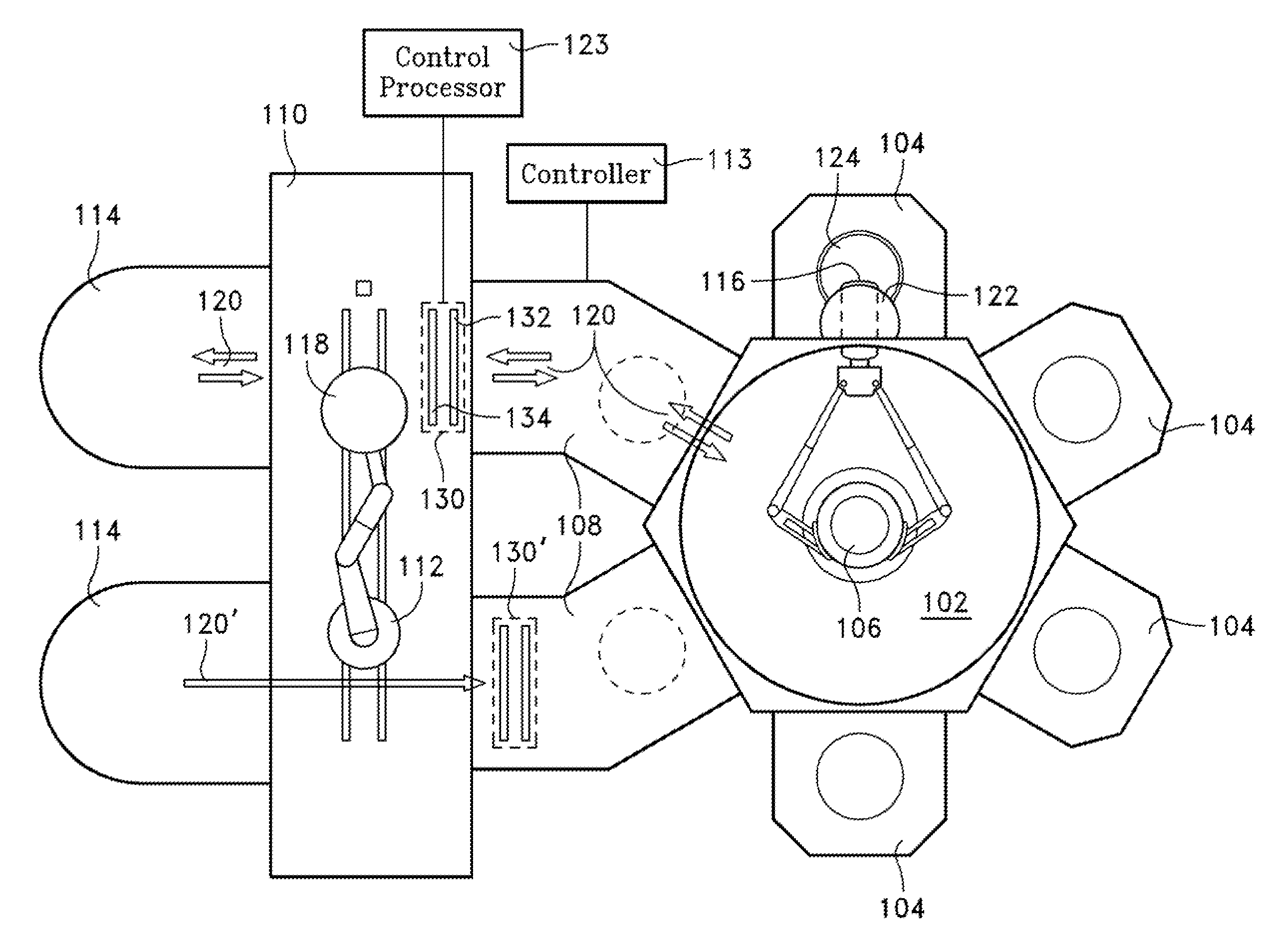 Method for imaging workpiece surfaces at high robot transfer speeds with reduction or prevention of motion-induced distortion