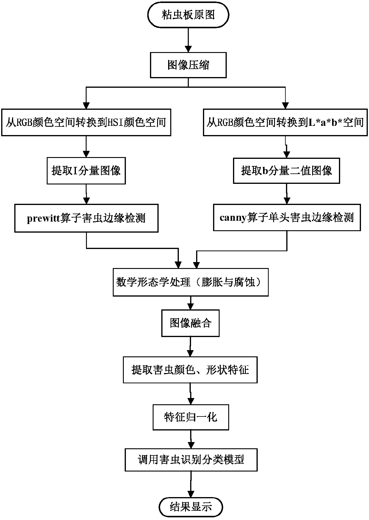Pest automatic recognition and classification method and system for sticky card