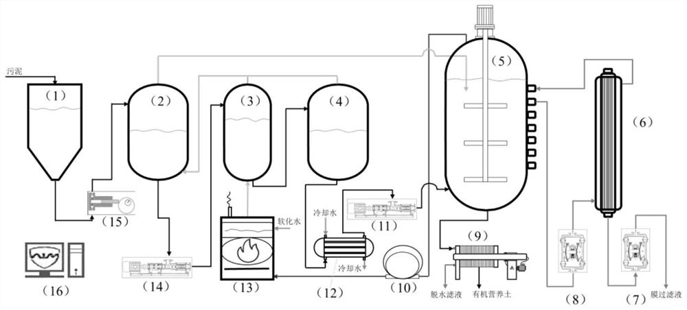 Sequencing batch anaerobic digestion device based on thermal hydrolysis and membrane separation and its application method