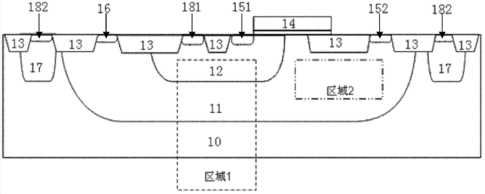 Non-buried layer double deep N well high-voltage isolation N-type LDMOS and method for manufacturing N-type LDMOS devices