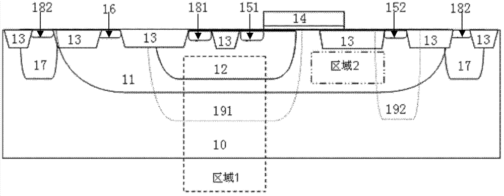 Non-buried layer double deep N well high-voltage isolation N-type LDMOS and method for manufacturing N-type LDMOS devices