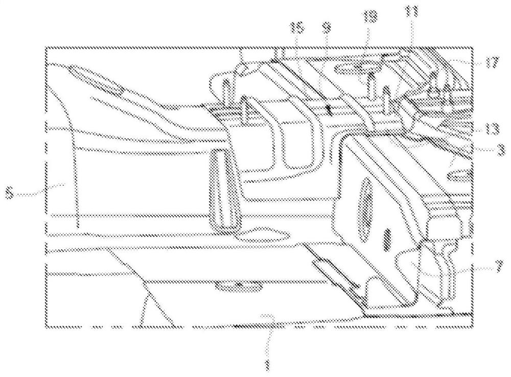 Vehicle with central tunnel reinforcement and central tunnel reinforcement