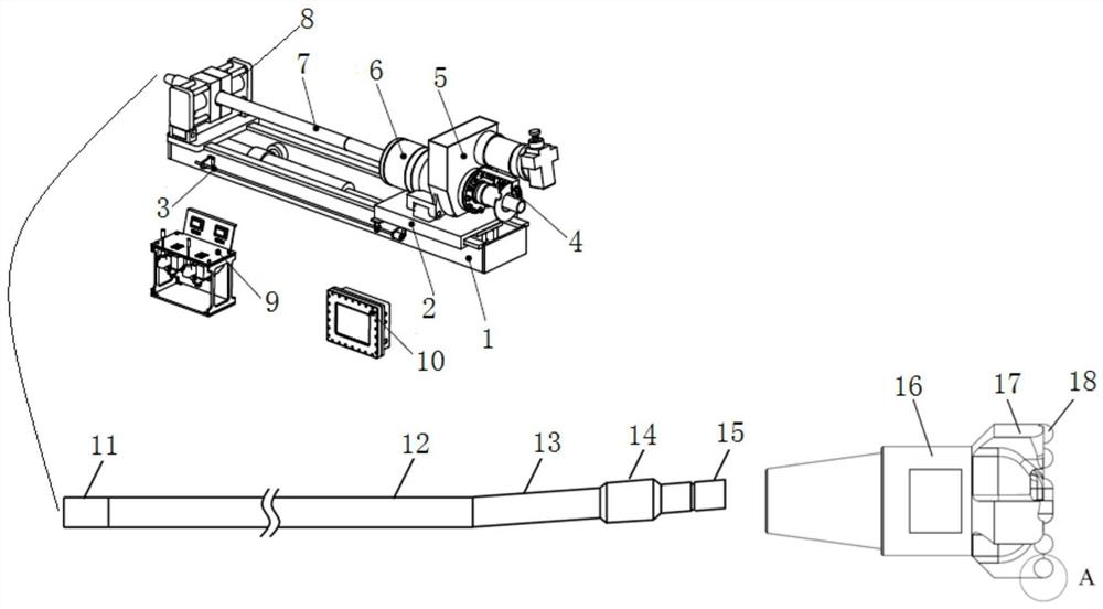 Method and device for controlling drilling inclination angle in underground coal mine composite drilling