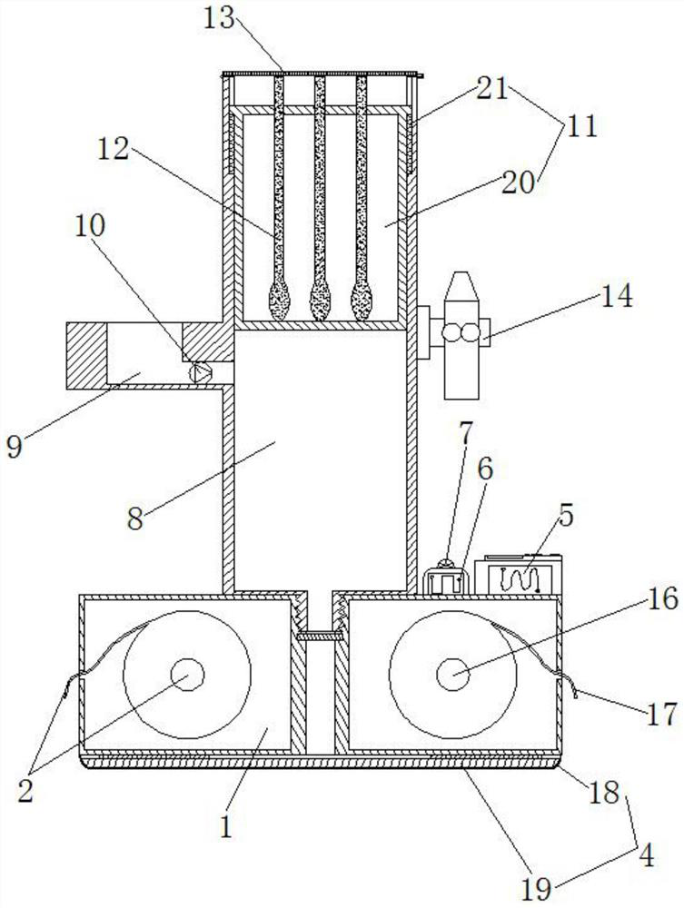 Nursing auxiliary device of burn scars