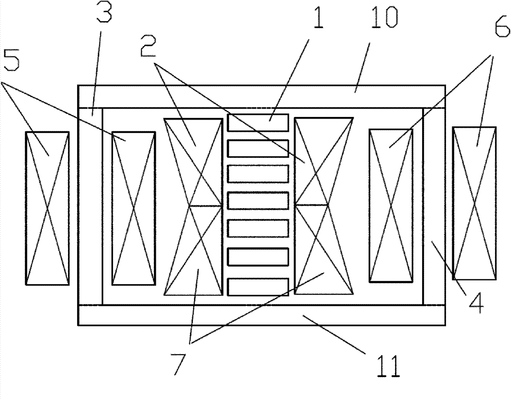 Magnetic saturation type single-phase controllable reactor