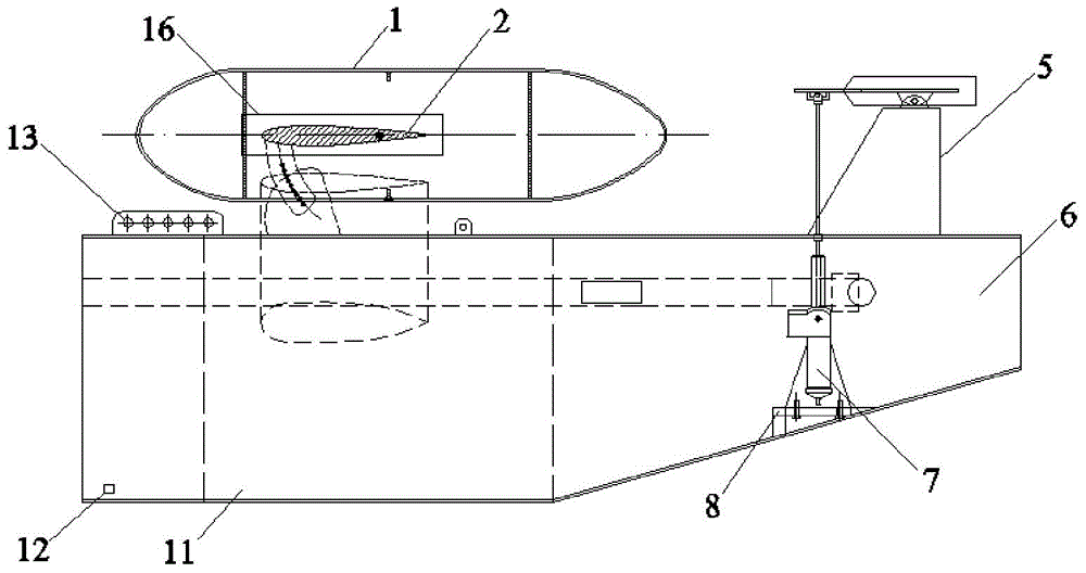 A tail maneuvering force induced control towed remote control underwater vehicle with cables