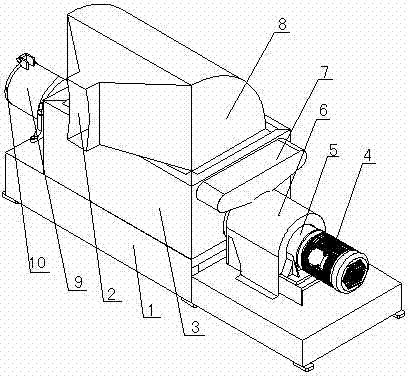 Aggregation dust collecting device for waste plastic film of dry decontamination machine