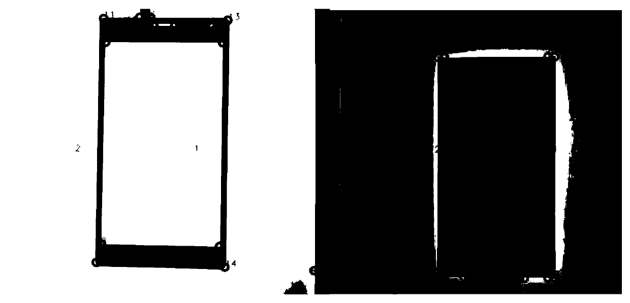 A method for realizing positioning and lamination of cover glass and liquid crystal screen