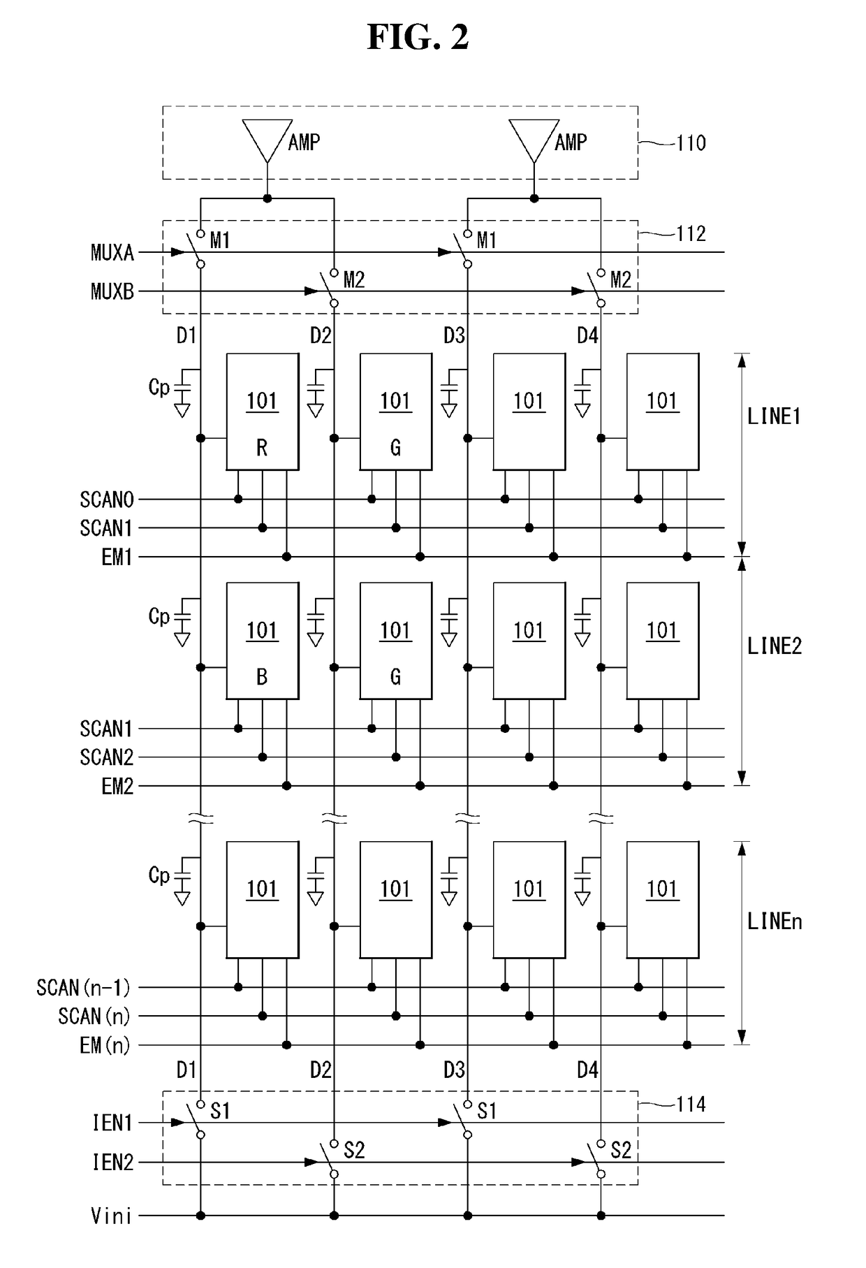 Display panel and electroluminescent display using the same
