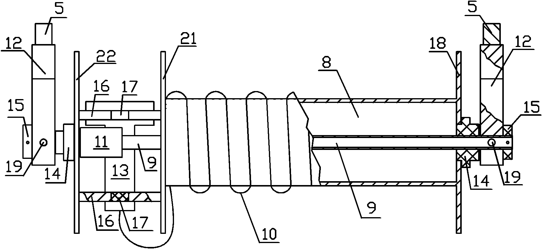 Dischargeable passive optical cable pavement device special for underwater vehicle