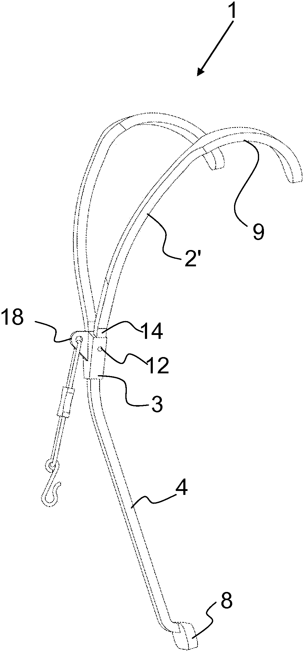 Carrying device for a wind instrument