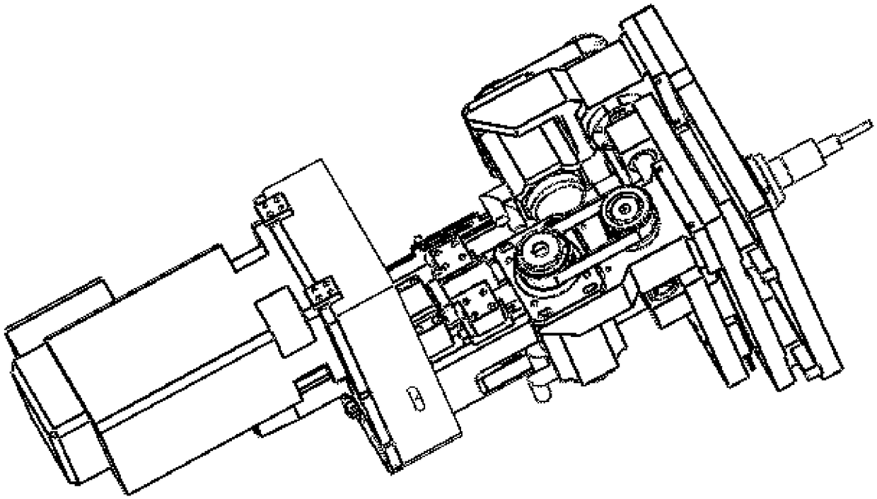 A waterwheel type valve core processing device