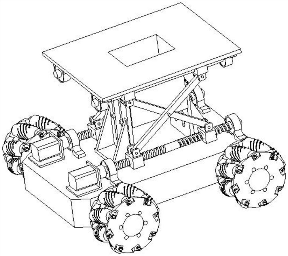 Bottom hole three-jaw centering mobile platform applied to special environment