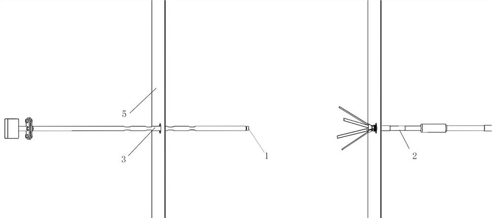 A centering device for a heat dissipation flowmeter installed on an air duct