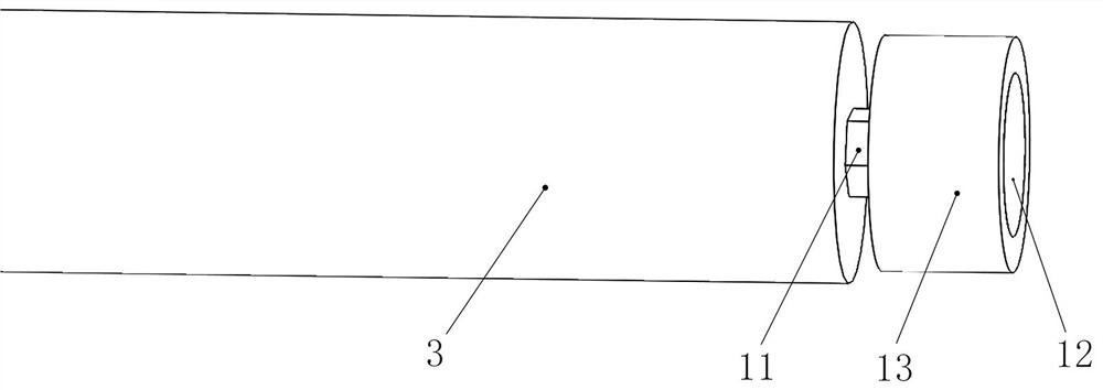 A centering device for a heat dissipation flowmeter installed on an air duct