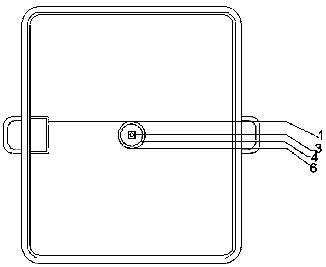 Field in-situ C3 crop photosynthetic carbon marking device and application