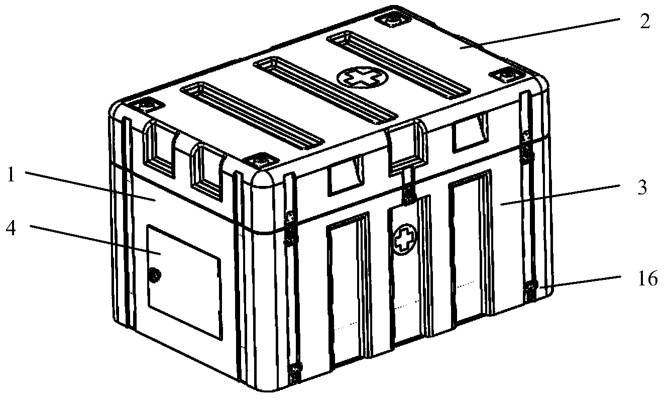 Box-wheel integrated movable type comprehensive emergency system