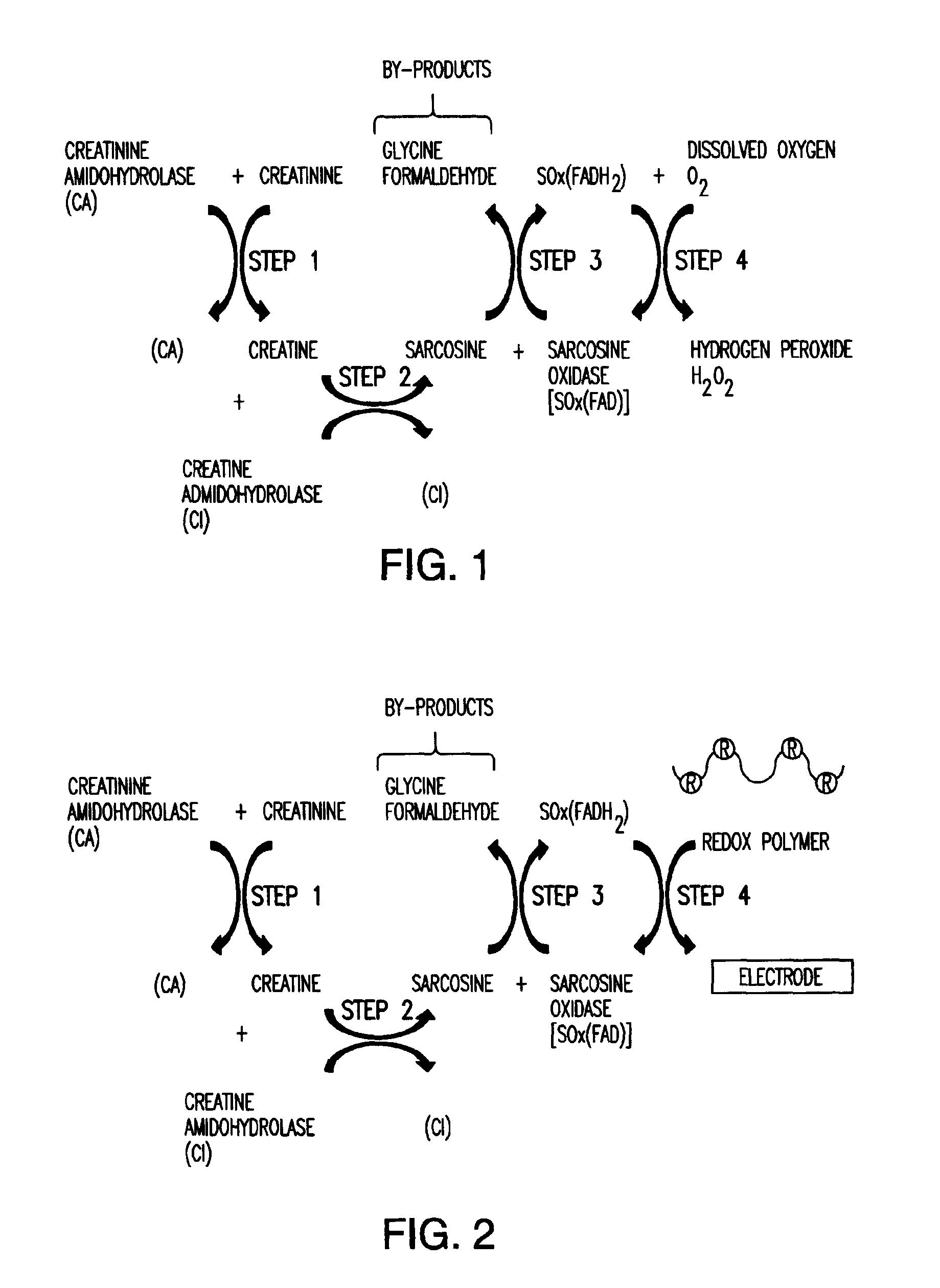 Amperometric Creatinine Biosensor With Immobilized Enzyme-Polymer Composition And Systems Using Same, And Methods