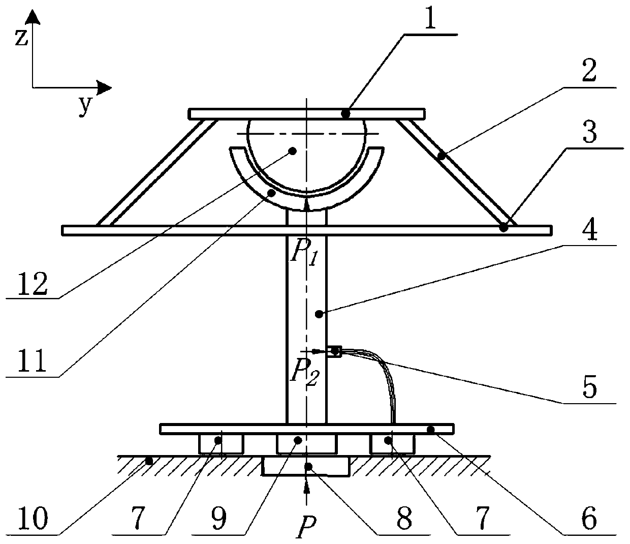 Non-contact gas supply device and method for gas-film-sealed air-flotation physical simulation platform