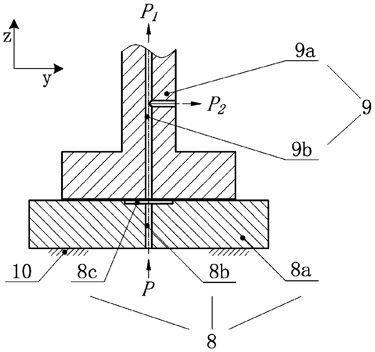 Non-contact gas supply device and method for gas-film-sealed air-flotation physical simulation platform