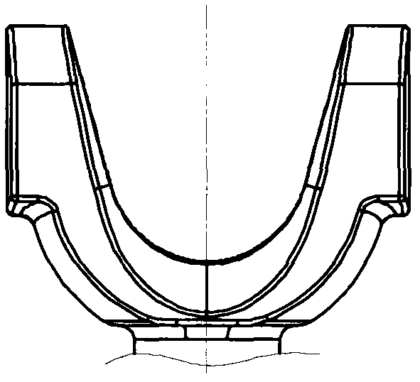 Precise forging molding method for blank of automobile fork-shaped half shaft