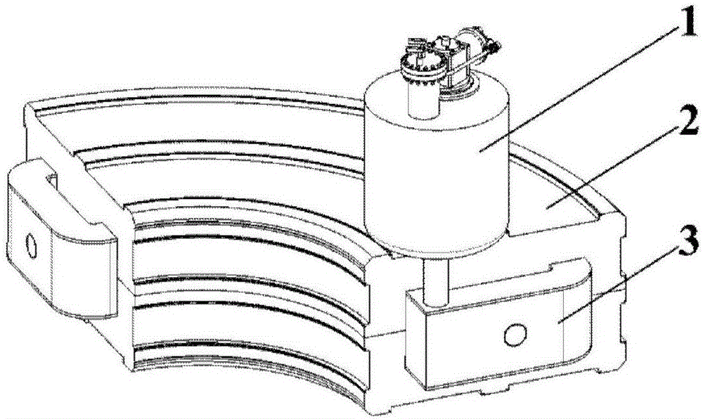 Superconducting bipolar magnet structure, conveying device and medical equipment