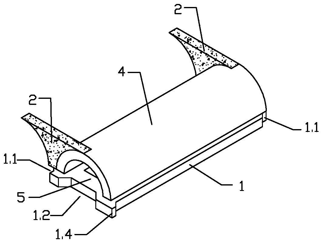 Biological channel type garden road and laying method thereof