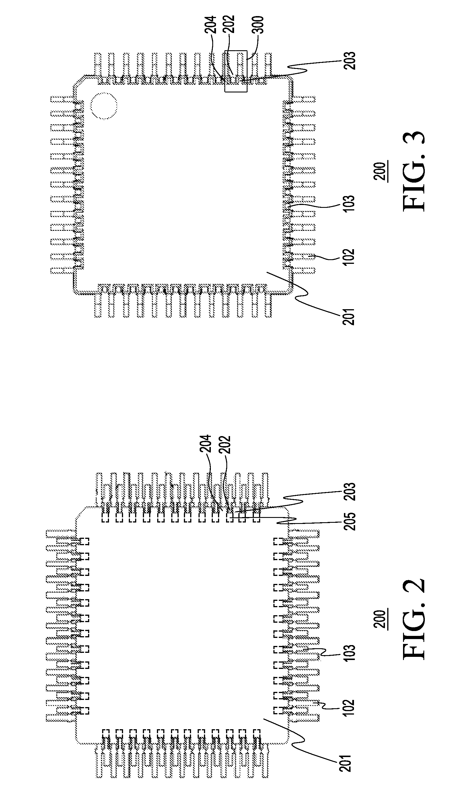 Semiconductor device with webbing between leads