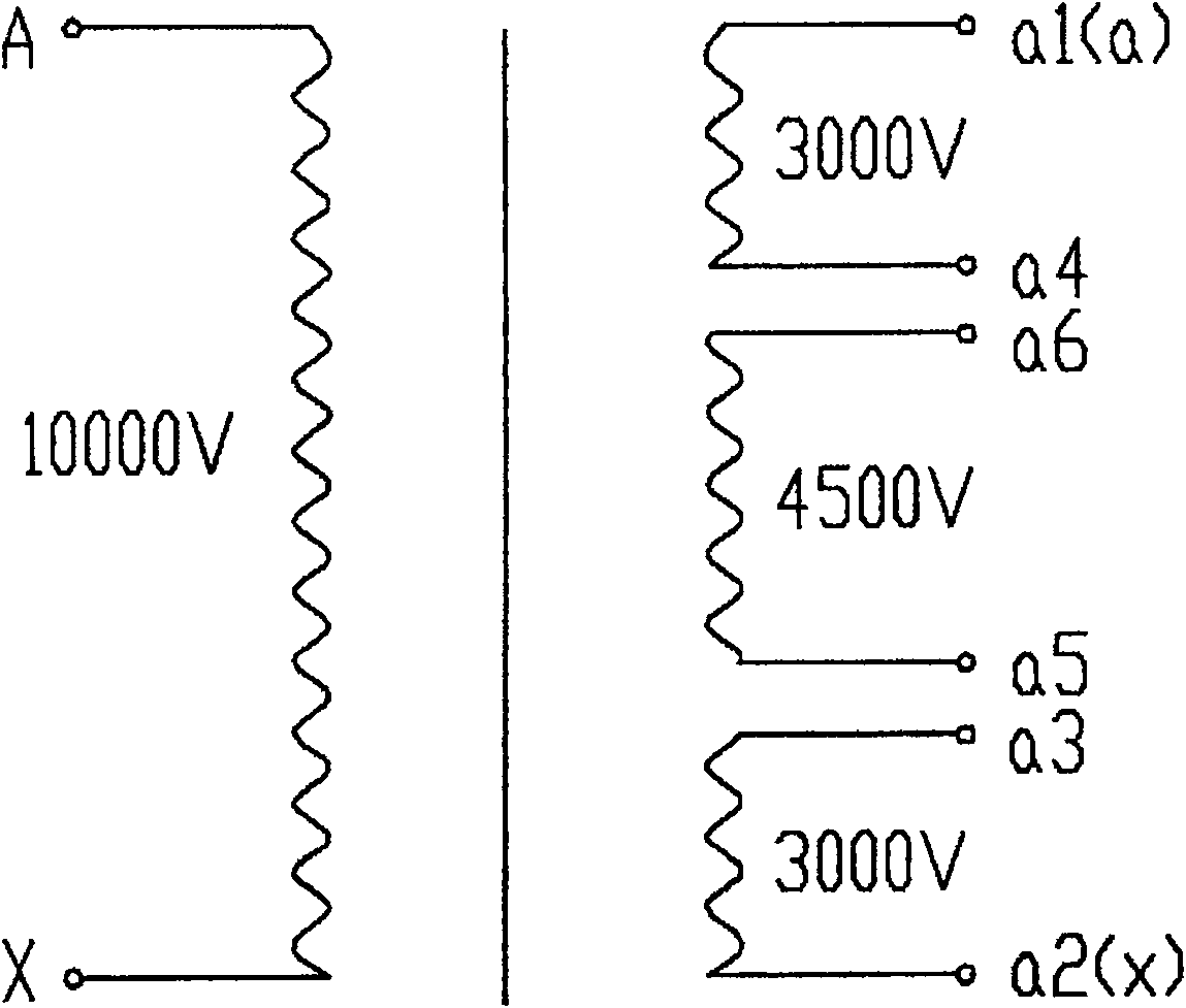 Dry testing transformer